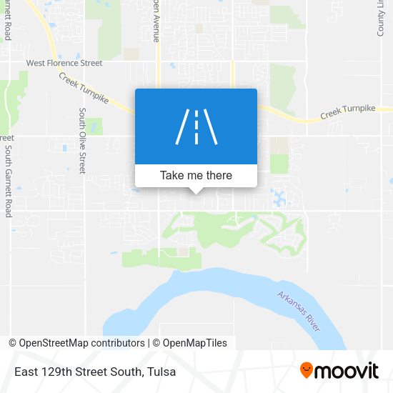 Mapa de East 129th Street South