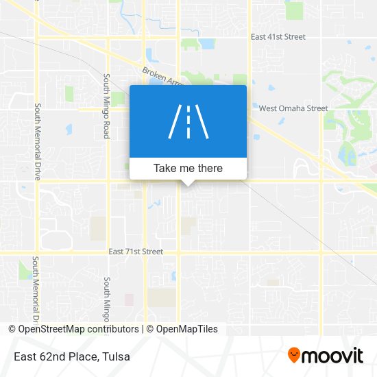 Mapa de East 62nd Place