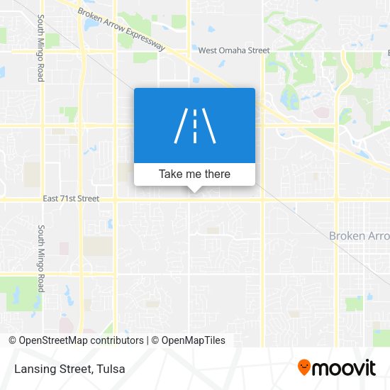 Lansing Street map