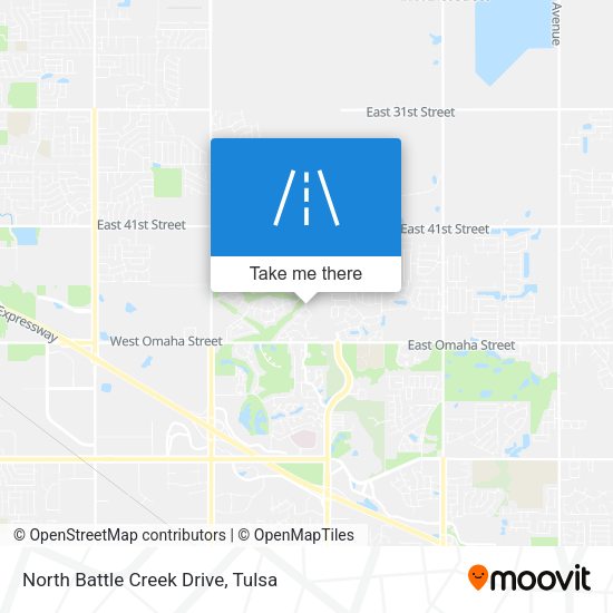 North Battle Creek Drive map