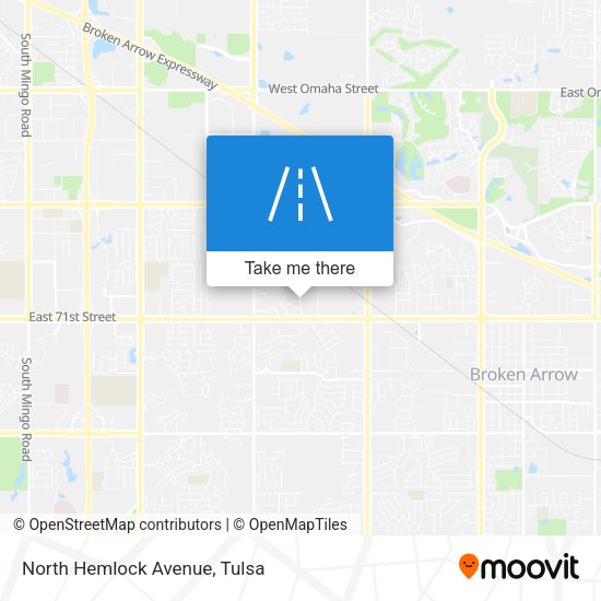 Mapa de North Hemlock Avenue