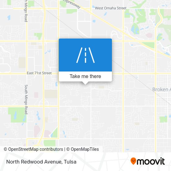 North Redwood Avenue map