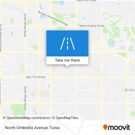 North Umbrella Avenue map