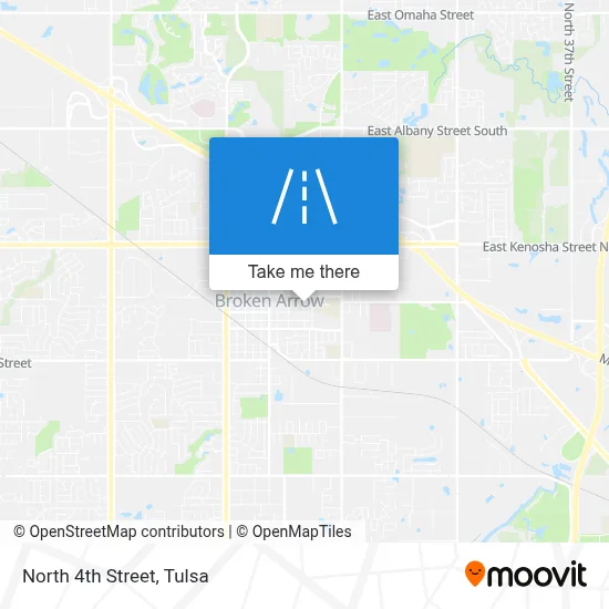 North 4th Street map