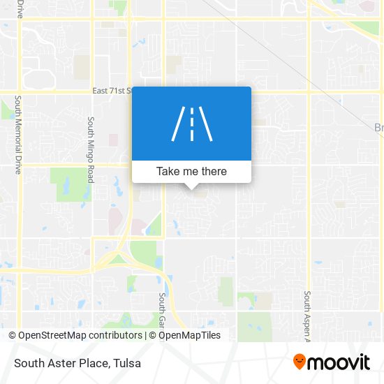 South Aster Place map