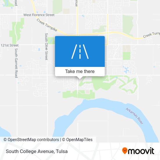 South College Avenue map