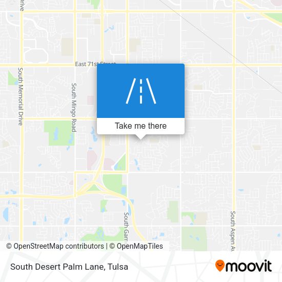 South Desert Palm Lane map