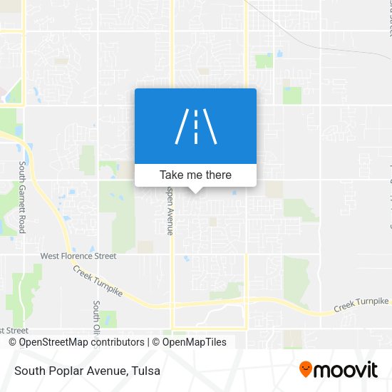 Mapa de South Poplar Avenue