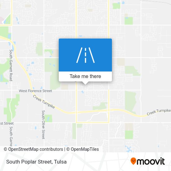 Mapa de South Poplar Street