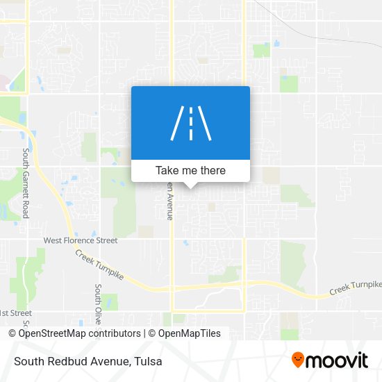Mapa de South Redbud Avenue