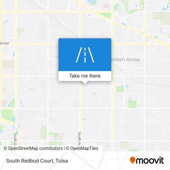 Mapa de South Redbud Court
