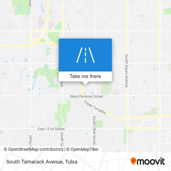 South Tamarack Avenue map