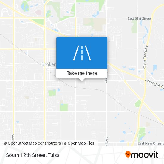 South 12th Street map