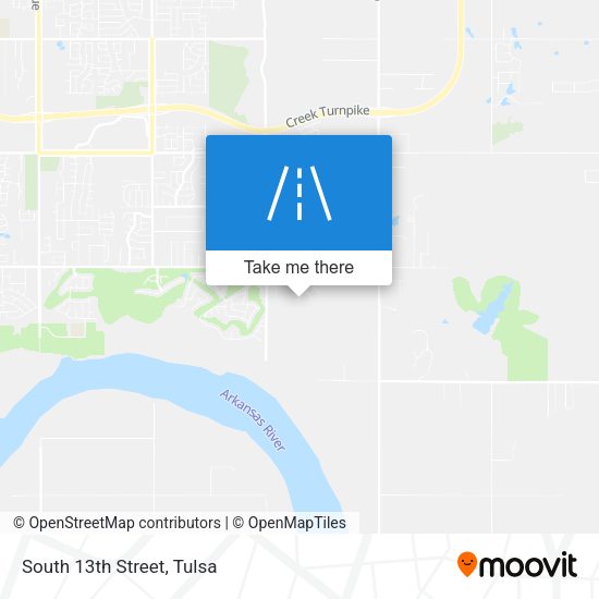 Mapa de South 13th Street