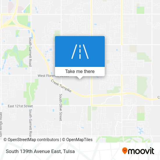 South 139th Avenue East map