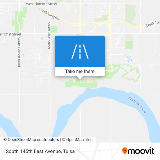 Mapa de South 145th East Avenue