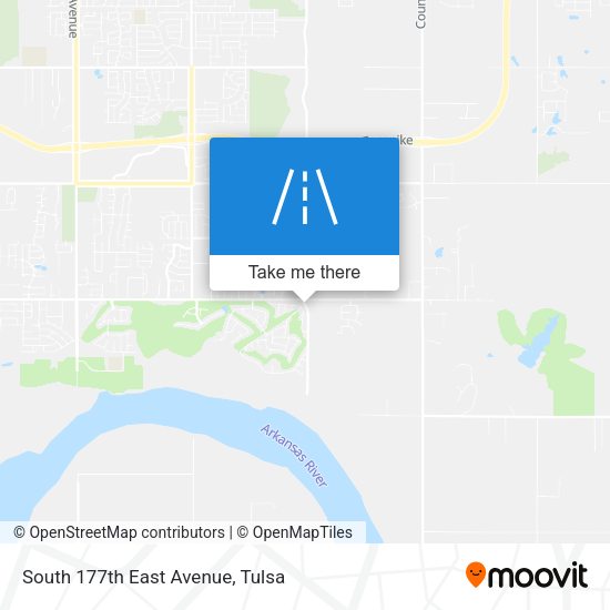 Mapa de South 177th East Avenue