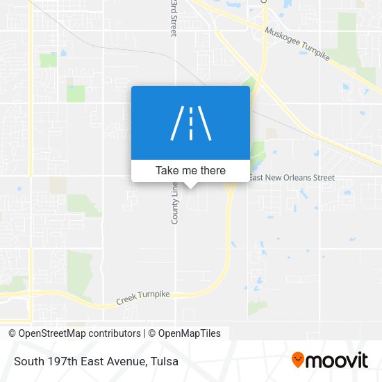Mapa de South 197th East Avenue