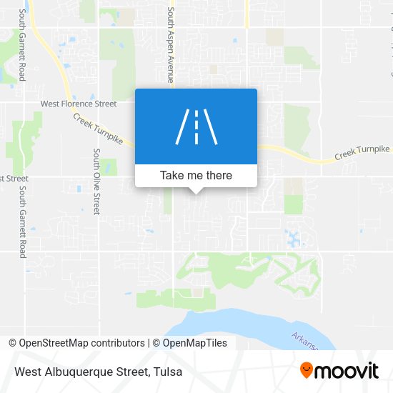 West Albuquerque Street map