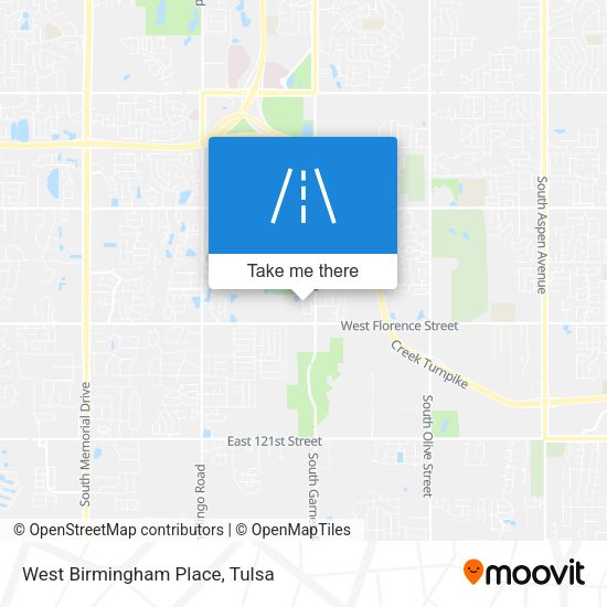 West Birmingham Place map