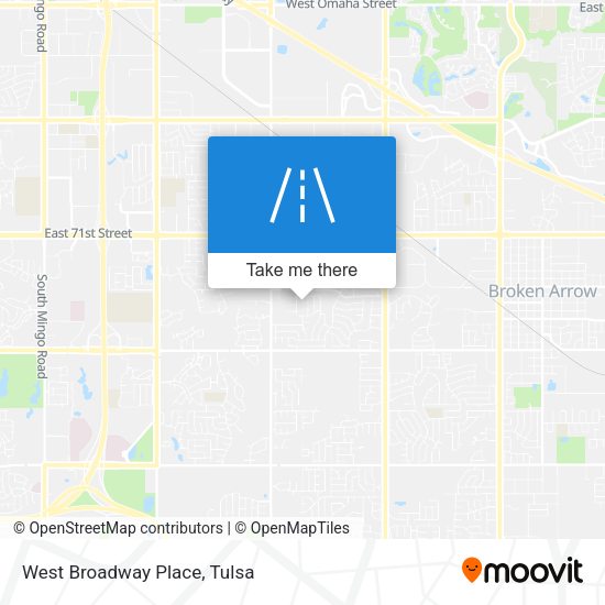 Mapa de West Broadway Place
