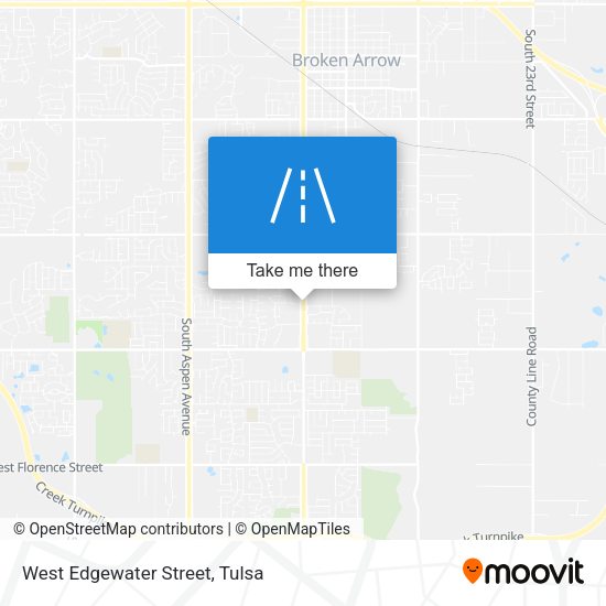 Mapa de West Edgewater Street