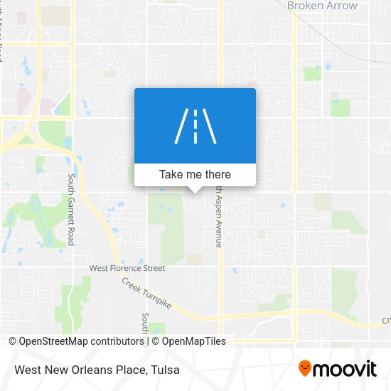 West New Orleans Place map