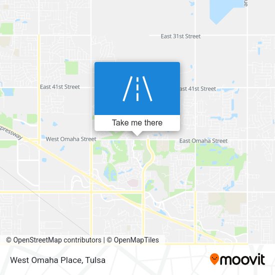 Mapa de West Omaha Place