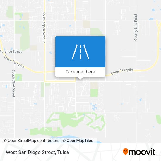 Mapa de West San Diego Street