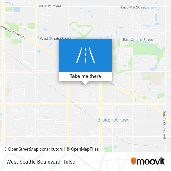 West Seattle Boulevard map