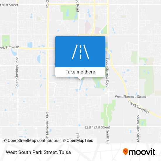Mapa de West South Park Street