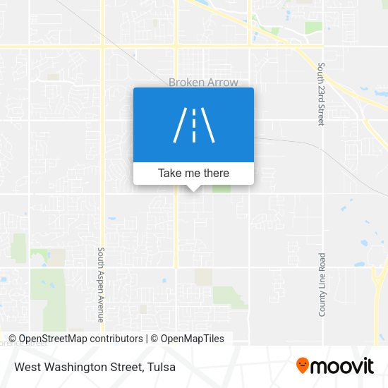 West Washington Street map
