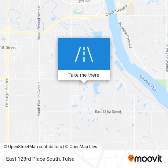 Mapa de East 123rd Place South