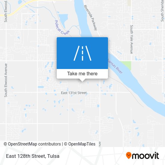 East 128th Street map