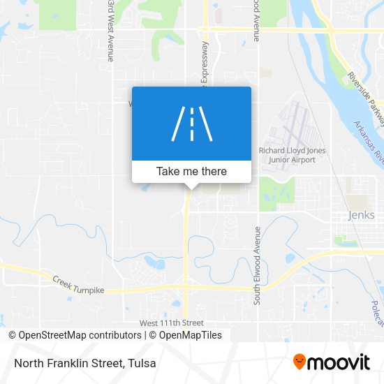 North Franklin Street map