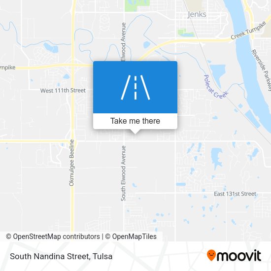 South Nandina Street map