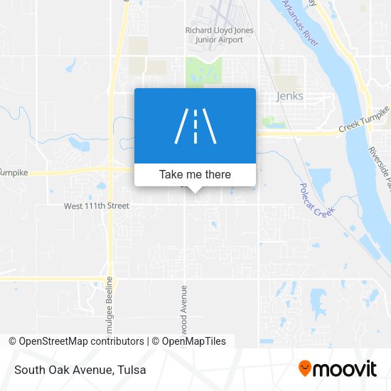 Mapa de South Oak Avenue