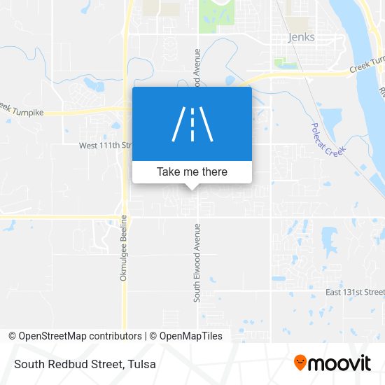 Mapa de South Redbud Street
