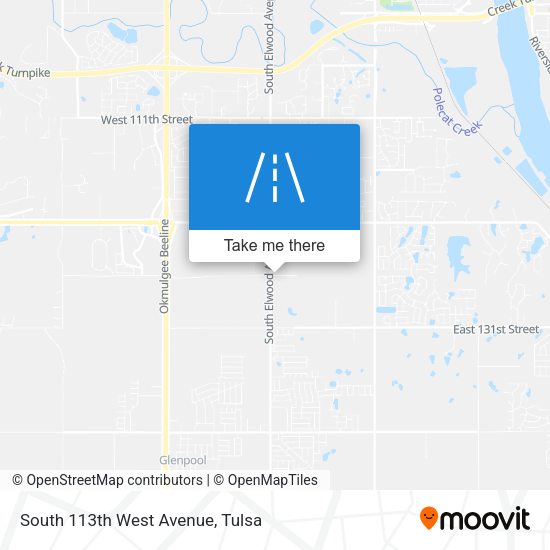Mapa de South 113th West Avenue