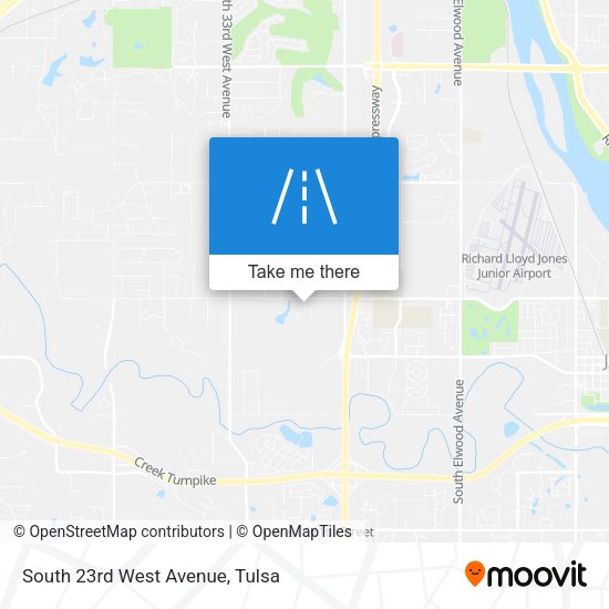 South 23rd West Avenue map