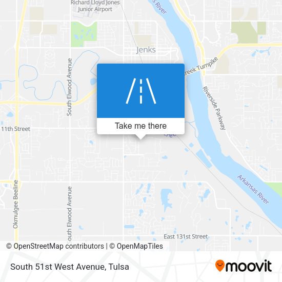 Mapa de South 51st West Avenue