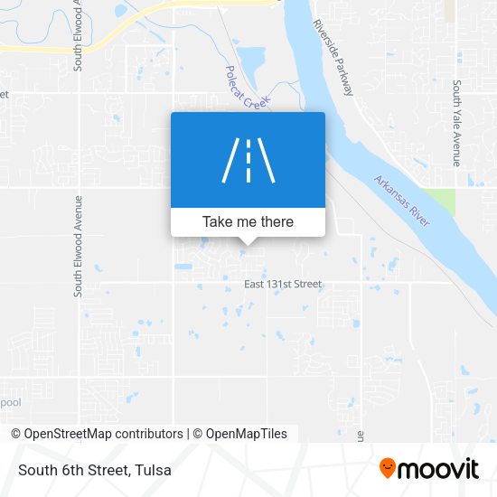 Mapa de South 6th Street