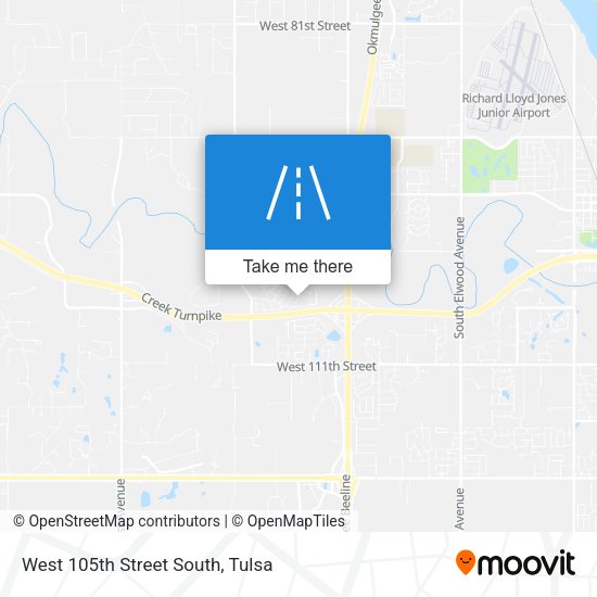 West 105th Street South map