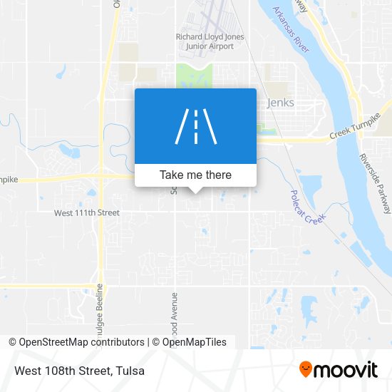 Mapa de West 108th Street
