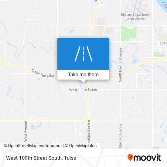 Mapa de West 109th Street South