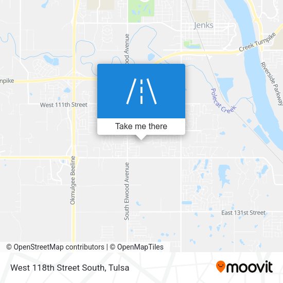 Mapa de West 118th Street South