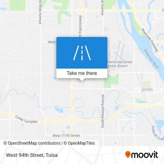 Mapa de West 94th Street