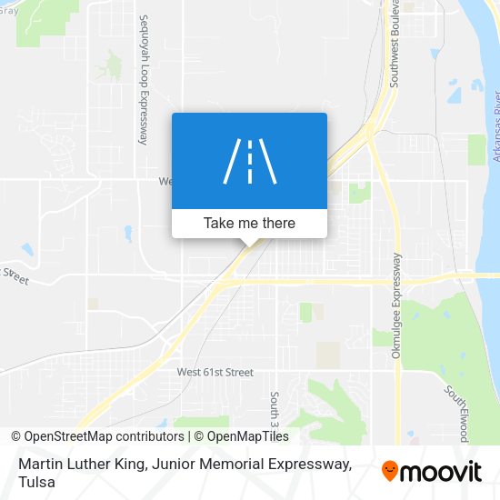 Martin Luther King, Junior Memorial Expressway map