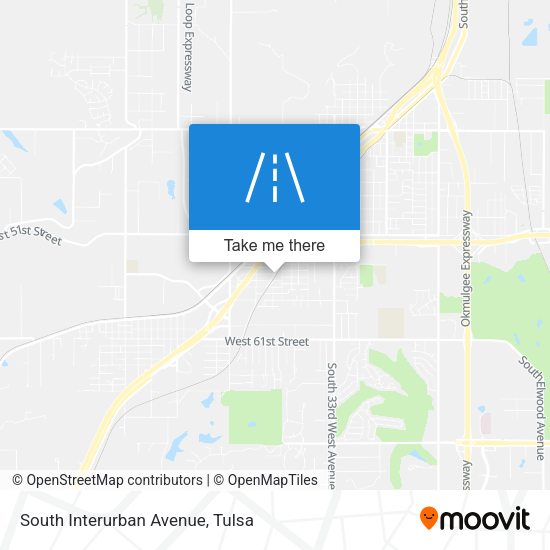 South Interurban Avenue map