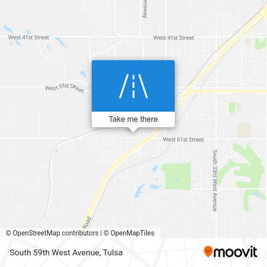 Mapa de South 59th West Avenue